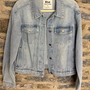 Rebecca Minkoff Blue Jean Jacket with Vintage Look